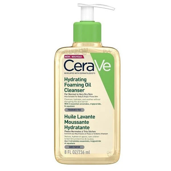 CeraVe Hydrating Foaming Oil Cleanser, 237ml