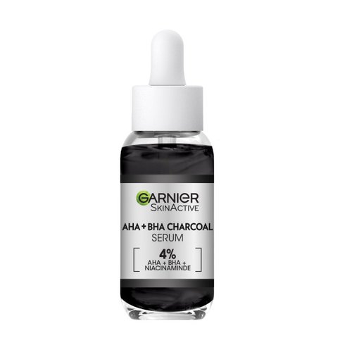 Garnier Skinactive 4% AHA BHA and Niacinamide Charcoal Serum, 30ml